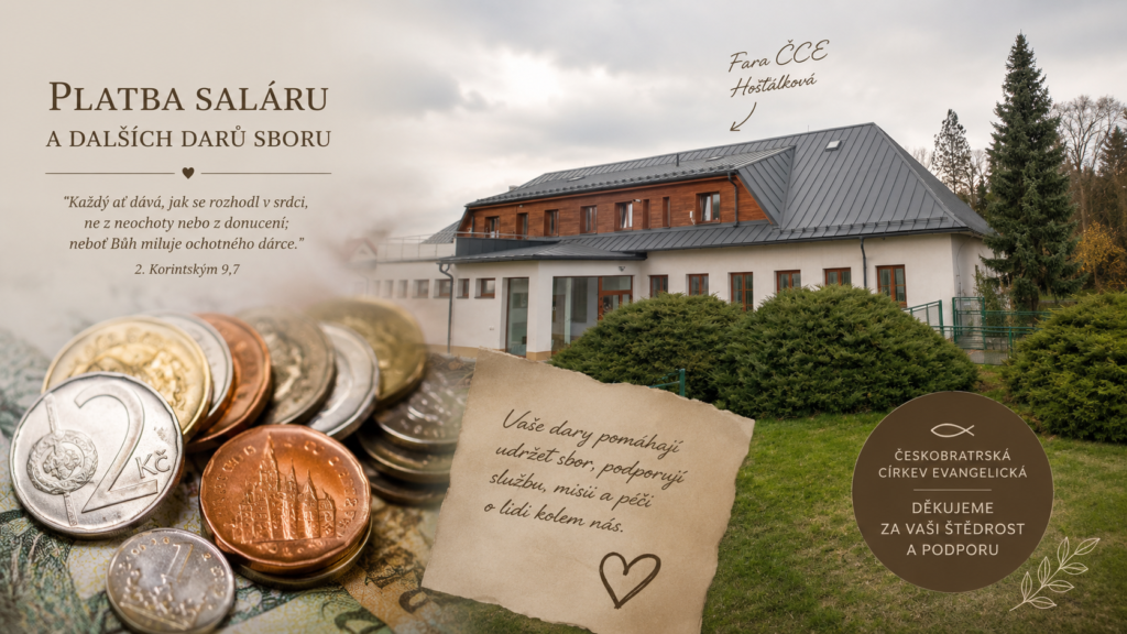 Platba saláru a dalších darů sboru